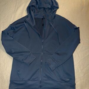 Mondetta Navy Full Zip Hoodie Jacket Women’s Medium Athleisure